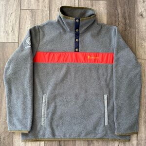 Cotopaxi LARGE Teca Fleece Pullover Volcanic Action Logo-wear Uber Autonomous